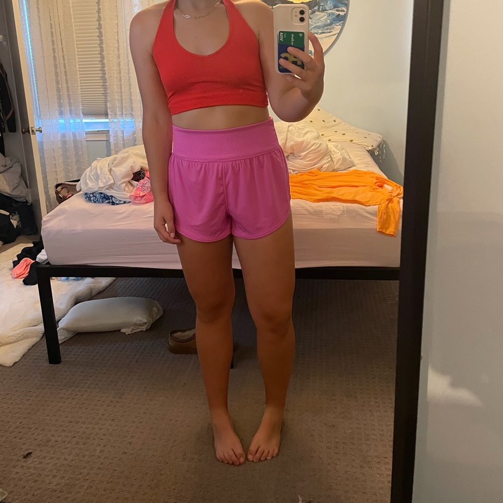 Red crop top